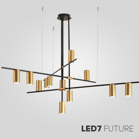 Loft Industry Modern - Cross X Lines Chandelier